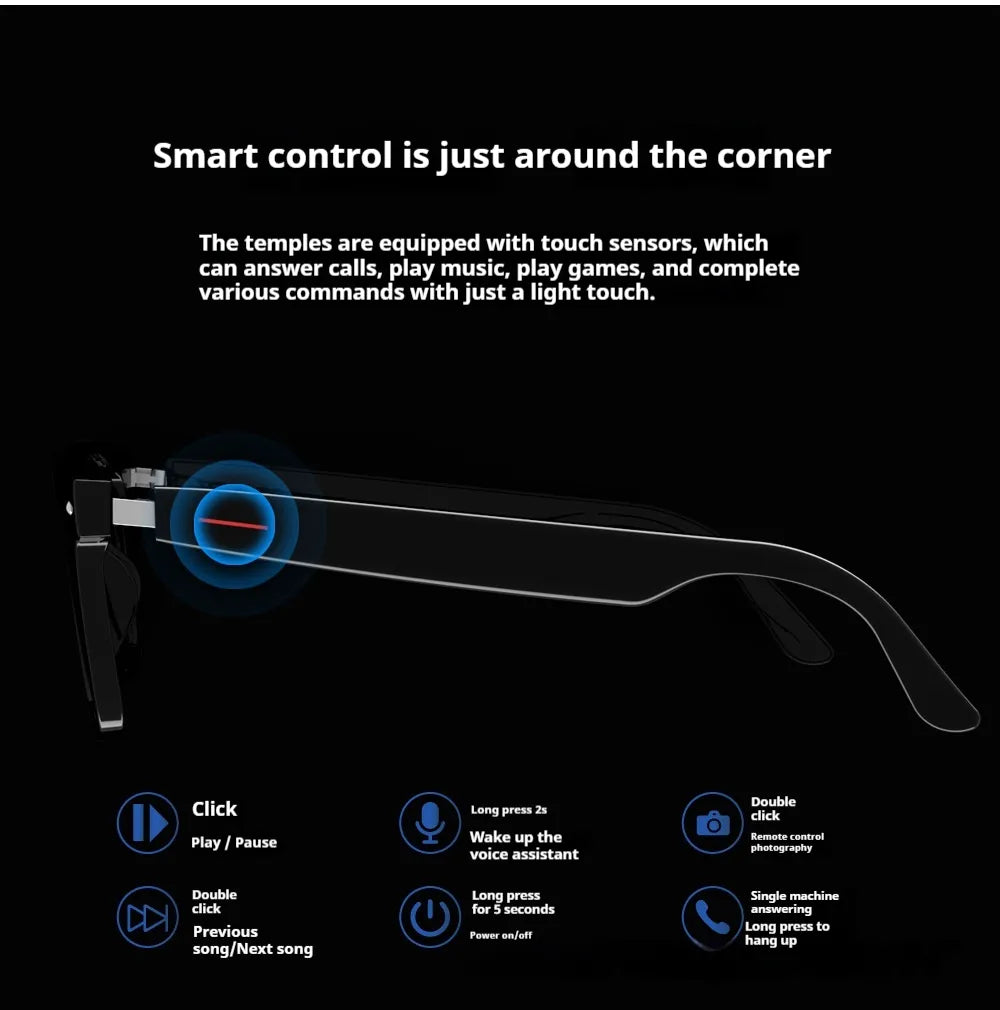 E13 Smart Bluetooth Glasses — Music & Calls Without Earbuds