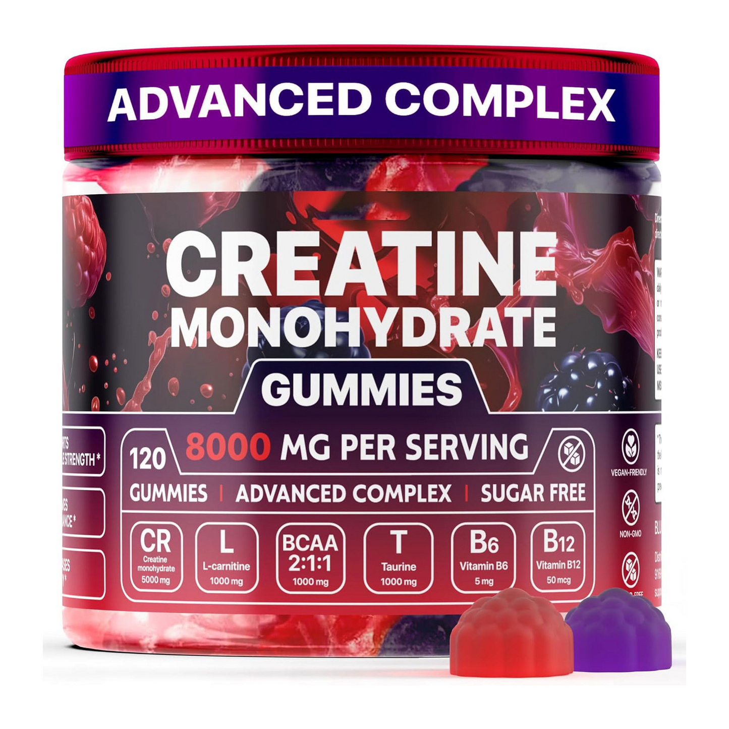 Muscle Boost Creatine Gummies — Daily Performance Support, 120 Count